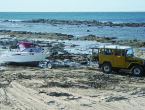 If you own a 4WD vehicle, light aluminum boats can be launched off the beach next to the pier.